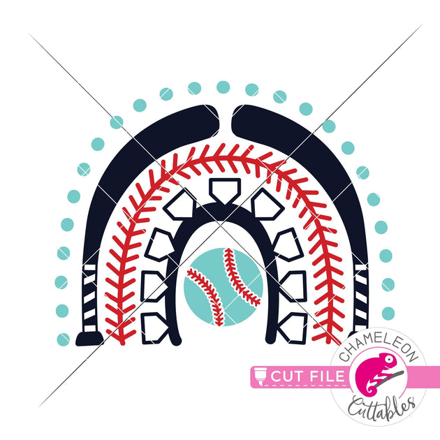 FREE Baseball Ribbon SVG Cut File – Kitaleigh LLC