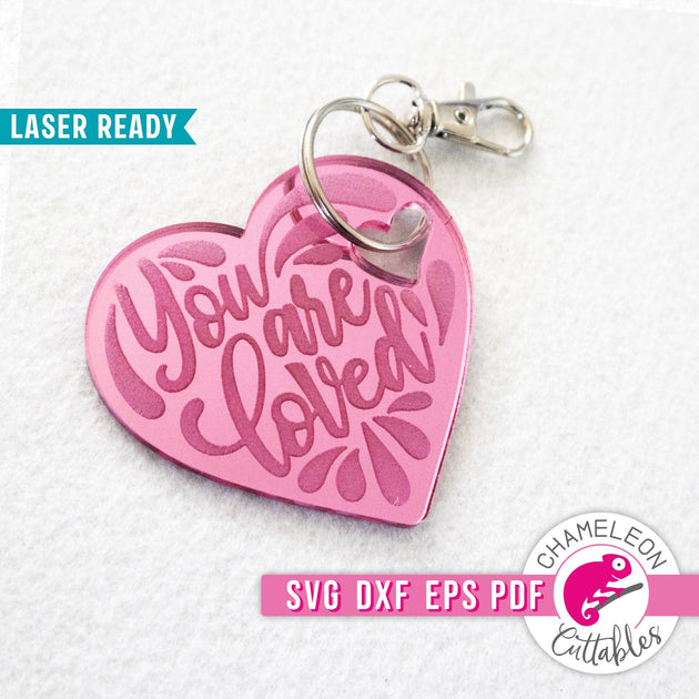 Laser-engraved Louisiana Heart Keychain – SnowMade, Inc