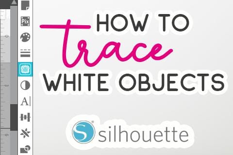 How to trace white objects in Silhouette Studio