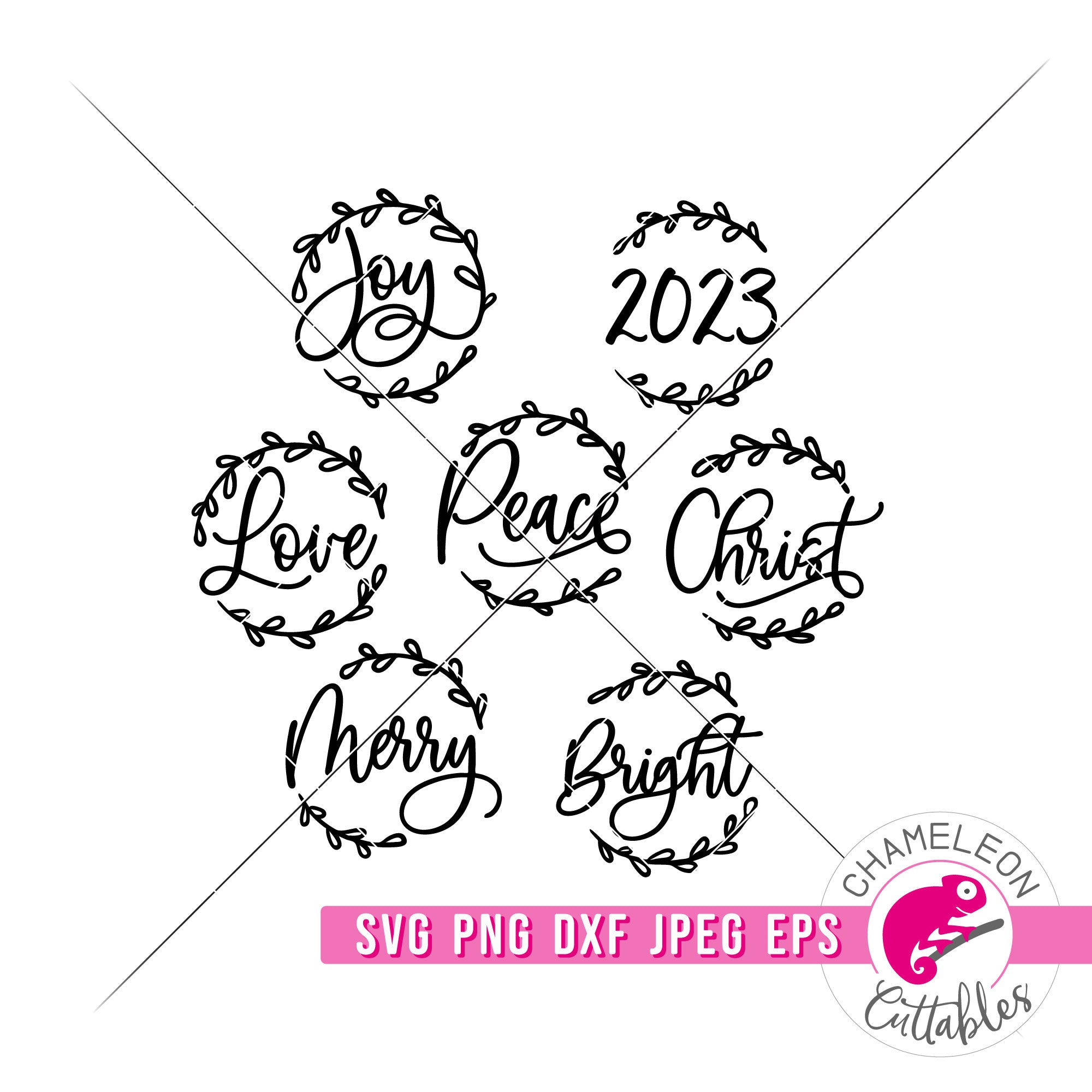 Snowflake Christmas Coasters Laser svg png dxf eps jpeg Chameleon Cuttables  LLC