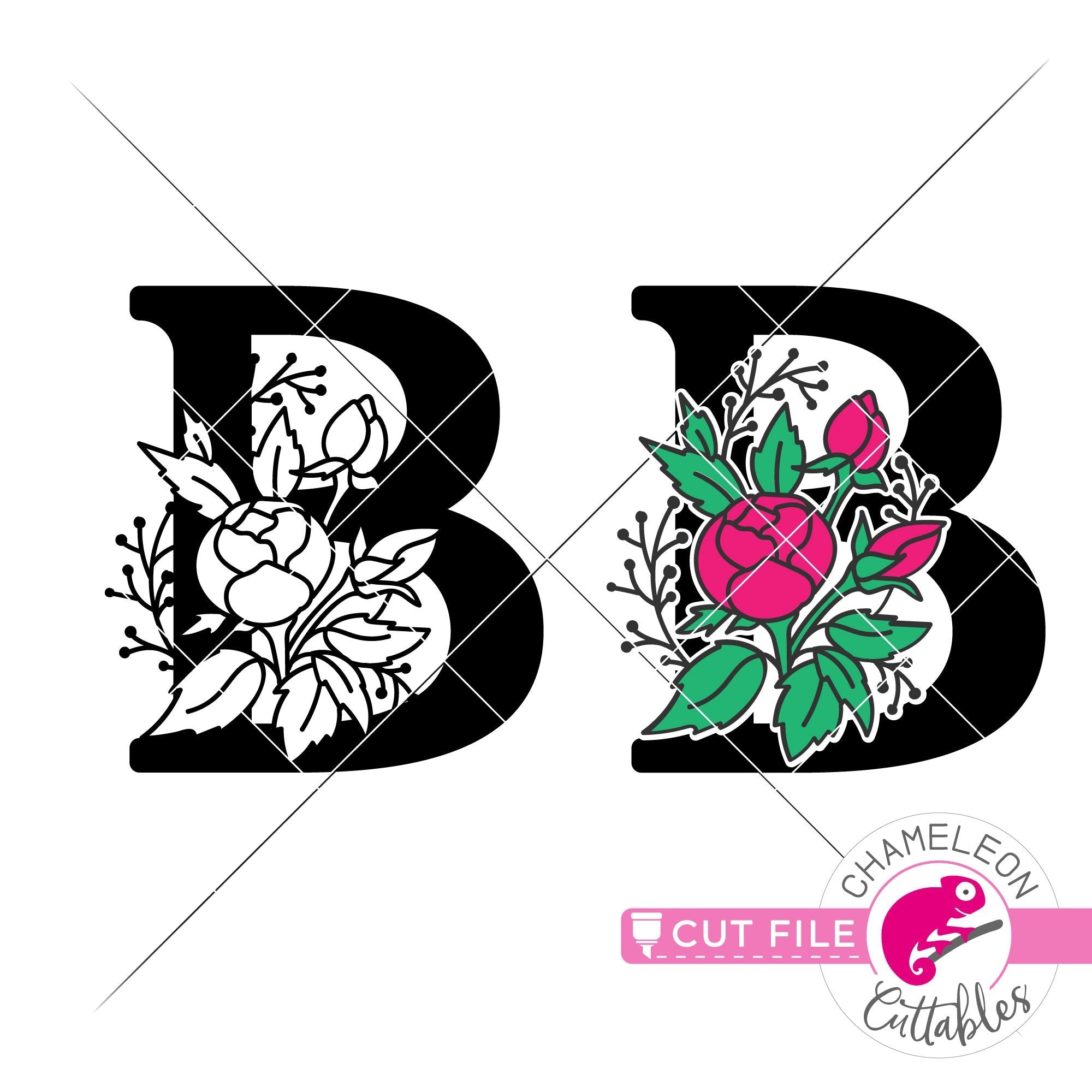 Split Floral Letter Monogram, Personalized Flower Letter N Sticker for  Sale by BeeMeCreative