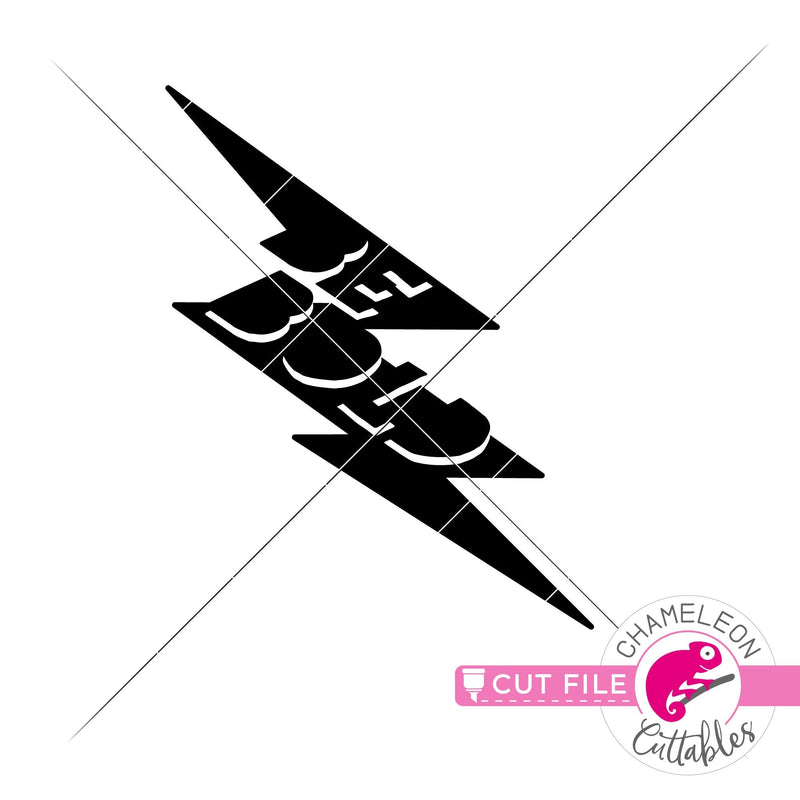 Be bold lightning bolt svg png dxf eps jpeg SVG DXF PNG Cutting File