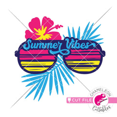 Beach Sunglasses Retro Summer svg png dxf eps jpeg SVG DXF PNG Cutting File