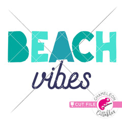 Beach vibes svg png dxf eps jpeg SVG DXF PNG Cutting File