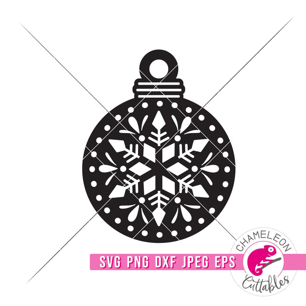 Christmas Ornament Scandinavian Folk Art round svg png dxf eps jpeg ...