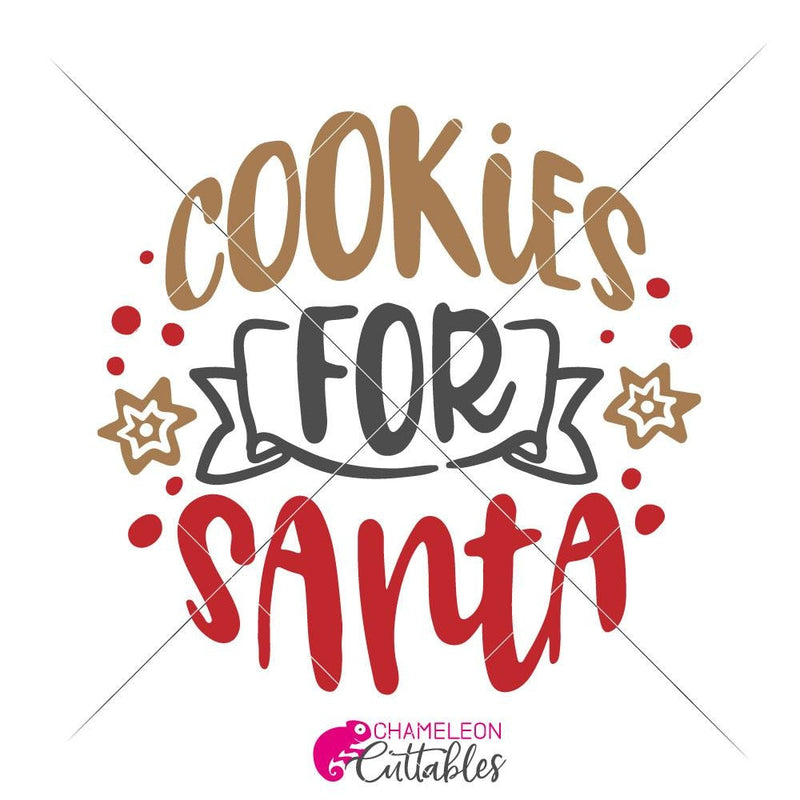 Cookies For Santa Svg Png Dxf Eps Svg Dxf Png Cutting File