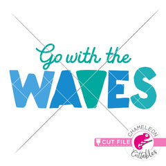 Go with the waves svg png dxf eps jpeg SVG DXF PNG Cutting File