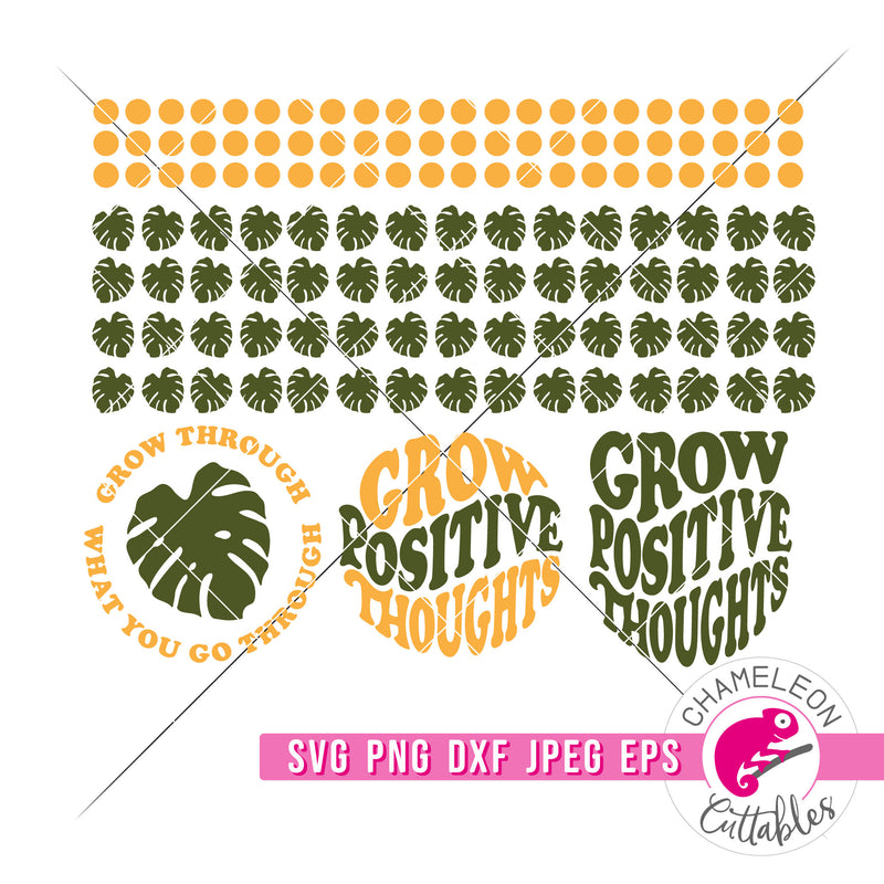 Grow positive thoughts Bundle svg png dxf eps jpeg