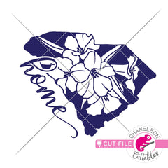 Home South Carolina state flower Yellow Jessamine svg png dxf eps jpeg SVG DXF PNG Cutting File