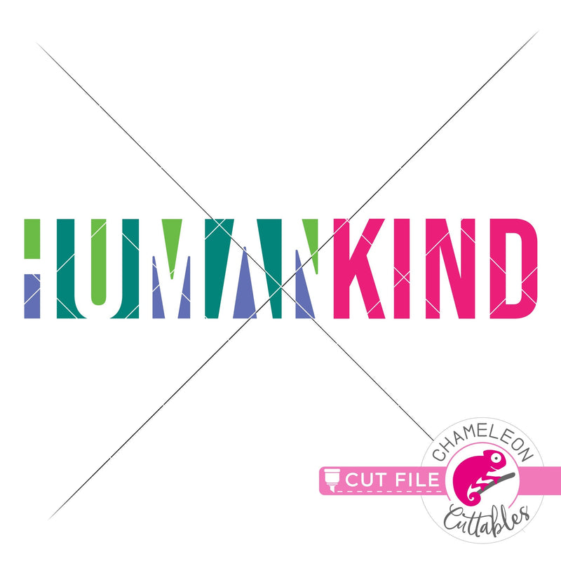 Human kind horizontal svg png dxf eps jpeg SVG DXF PNG Cutting File