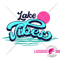 Lake Vibes retro svg png dxf eps jpeg SVG DXF PNG Cutting File