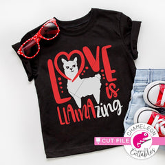 Love is llamazing svg png dxf eps SVG DXF PNG Cutting File