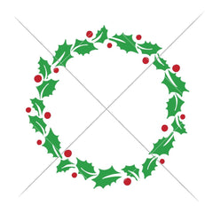 Mistletoe Wreath Svg Png Dxf Eps Svg Dxf Png Cutting File