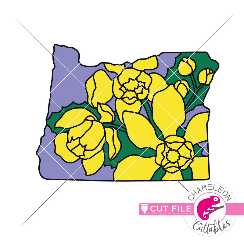 Oregon state flower Oregon Grape layered svg png dxf eps jpeg SVG DXF PNG Cutting File