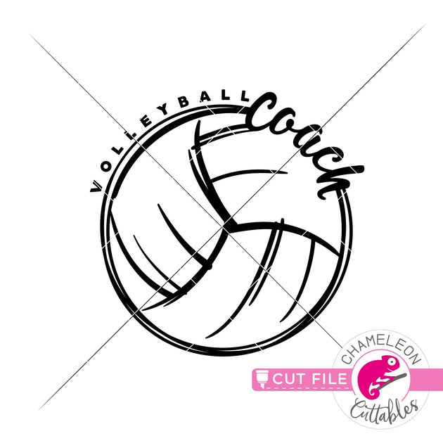 Volleyball Coach Sketch Drawing svg png dxf eps jpeg Chameleon ...